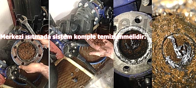 Merkezi ısıtma sistemi bakım çalışmaları